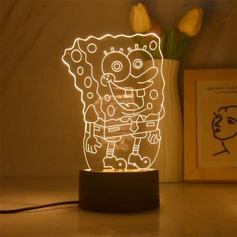 Lampe veilleuse enfant Bob l'éponge 3D